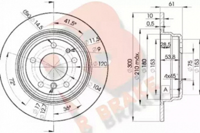 R BRAKE 78rbd26668 -